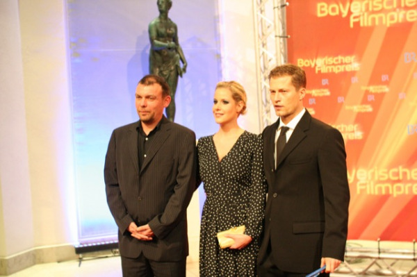 Til Schweiger mit zwei weiteren "Keinohrhasen" (Foto: muenchenblogger)