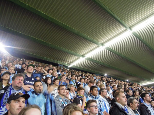 Banner in der ganzen Stadt Das Amateurderby im Sommer 2014 (Foto: MünchenBlogger)