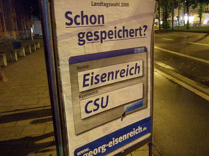 CSU Plakat CSU Plakat