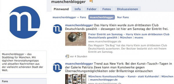 muenchenblogger - nun auch auf Facebook