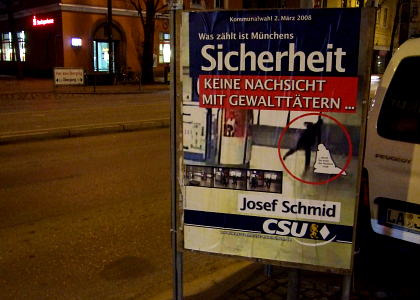 Wahlplakat CSU München Wahlplakat CSU München