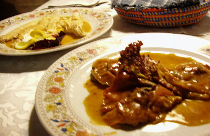 Das Saltimboca - ein wenig zu salzig (Foto: muenchenblogger)