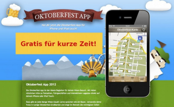 Die Oktoberfest-App 2012: Zum Wiesn-Start für kurze Zeit kostenlos!